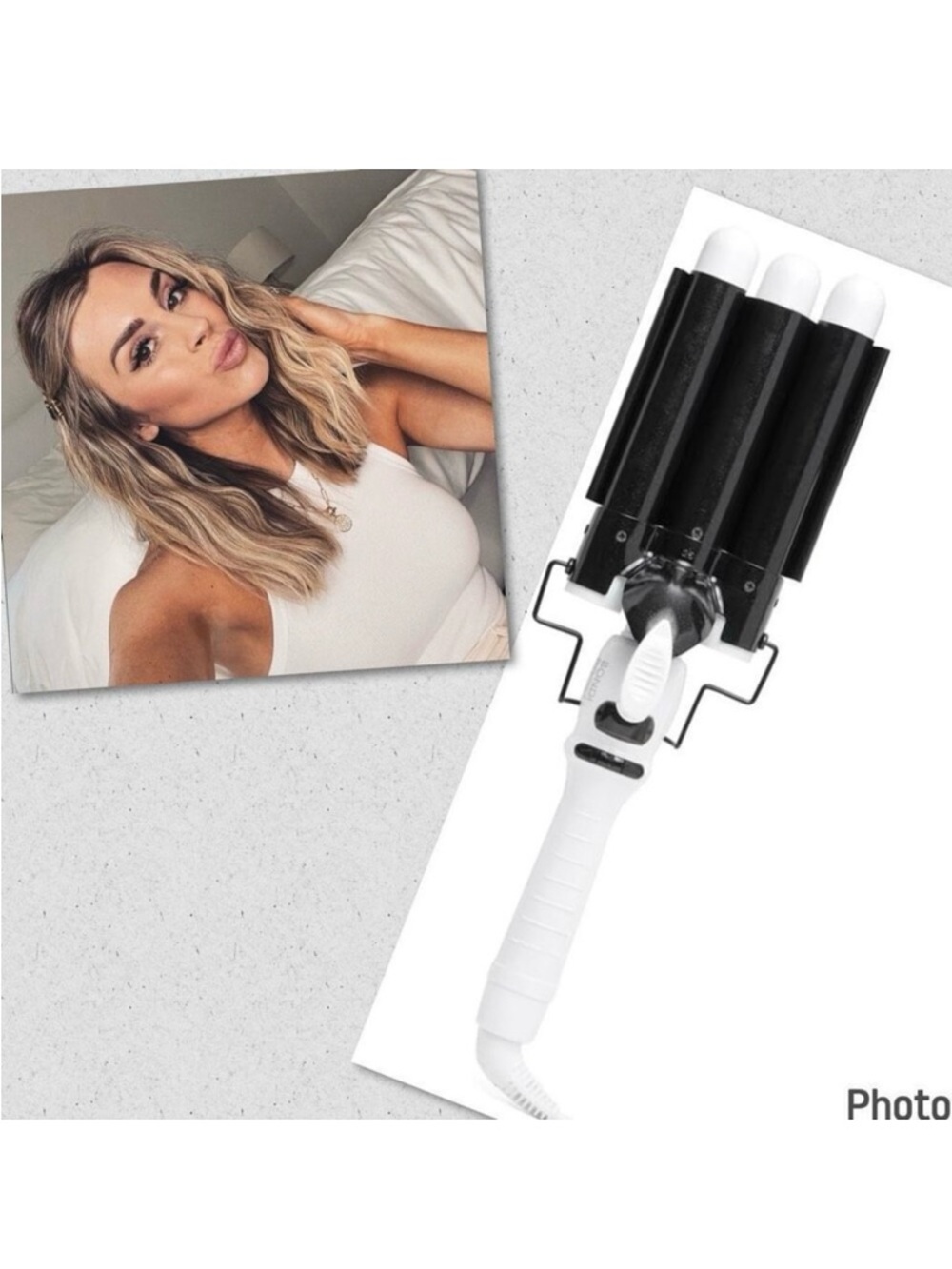 BONDIBOOST Wave Wand Hair Curling Iron Wand [32 mm / 1.25” Ceramic Tourmaline